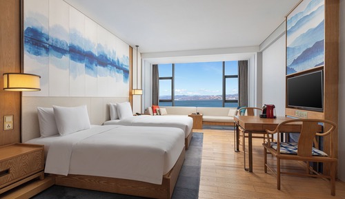 Standardzimmer, 2 Doppelbetten, Ausblick (180 Degree Erhai View)