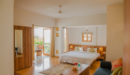 Standard-Doppel- oder -Zweibettzimmer, Gartenblick