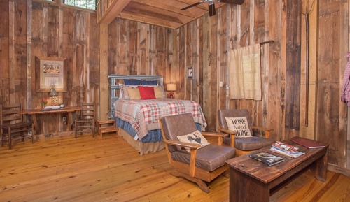 Holzhütte, 1 Queen-Bett, Whirlpool (The Barn)
