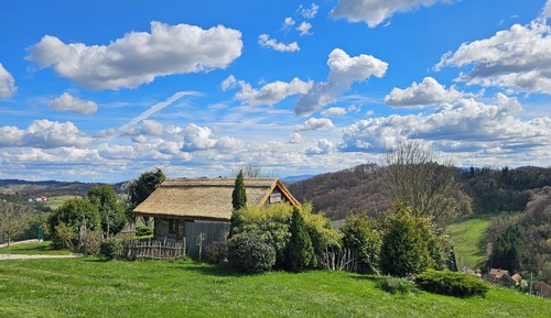Deluxe-Doppelzimmer, Sauna, Blick auf den Weinberg