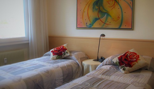 Traditional-Doppel- oder -Zweibettzimmer, Bergblick
