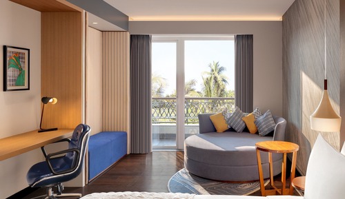 Familienstudio, 1 King-Bett, Balkon, Stadtblick