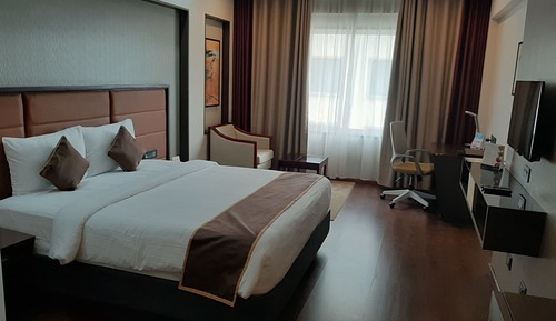 Standard-Doppel- oder -Zweibettzimmer, 1 Schlafzimmer, Stadtblick