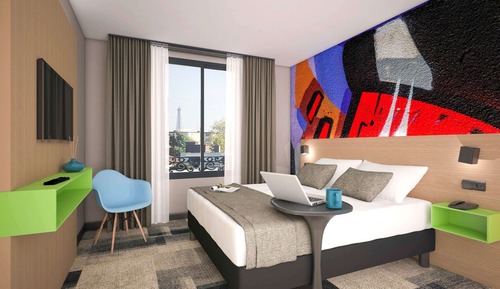 Superior-Doppelzimmer, 1 Doppelbett, Turm (Eiffel Tower View)