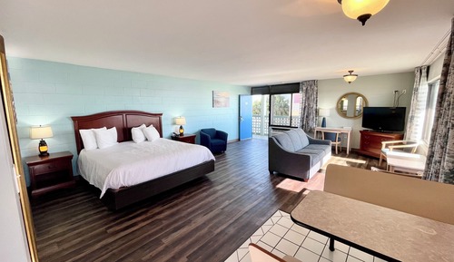 Deluxe-Zimmer, 1 King-Bett, Küche, Strandblick (GULF FRONT KITCHEN WITH 1 KING)