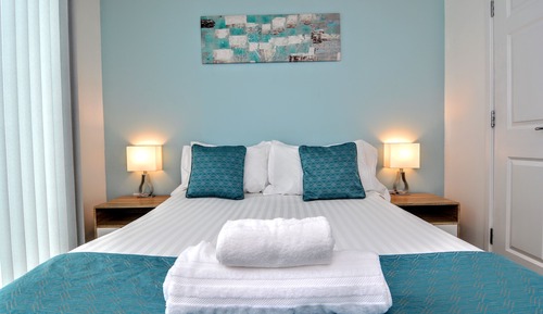 City-Apartment, 1 King-Bett und Schlafsofa, Stadtblick