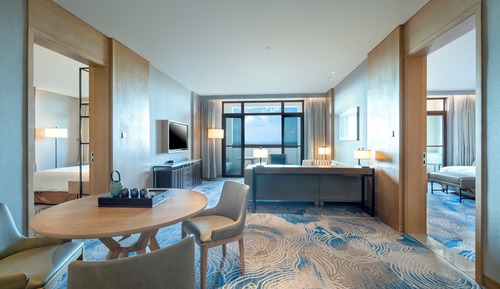 Suite, 2 Schlafzimmer, Gartenblick (Living Room)