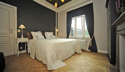 Deluxe-Doppelzimmer (external private bathroom)