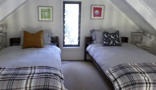 Design-Ferienhütte, 2 Schlafzimmer, Küche, Blick auf die Lagune