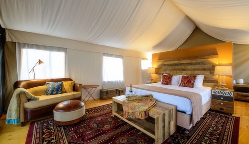 Luxury-Zelt (KING with Full Bathroom)