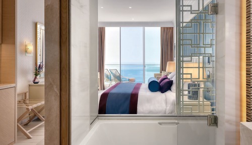 Deluxe-Doppel- oder -Zweibettzimmer, Meerblick