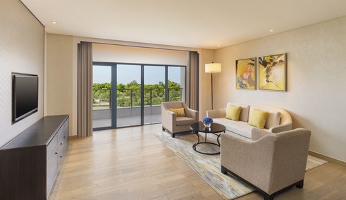 Junior-Suite, 1 King-Bett, Gartenblick