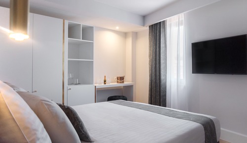 Classic-Doppelzimmer, 1 Queen-Bett, Stadtblick