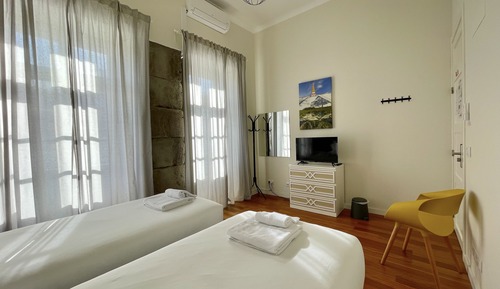 Standard-Doppel- oder -Zweibettzimmer, Balkon, Stadtblick