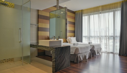 Basic-Zweibettzimmer, 2 Einzelbetten, barrierefrei