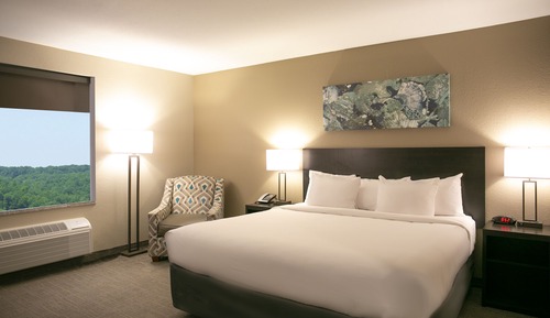 Deluxe-Doppelzimmer, 1 King-Bett, barrierefrei, Kühlschrank und Mikrowelle