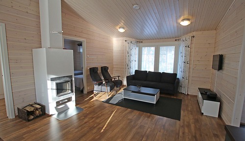 Deluxe-Ferienhaus, 2 Schlafzimmer, Sauna, Seeseite