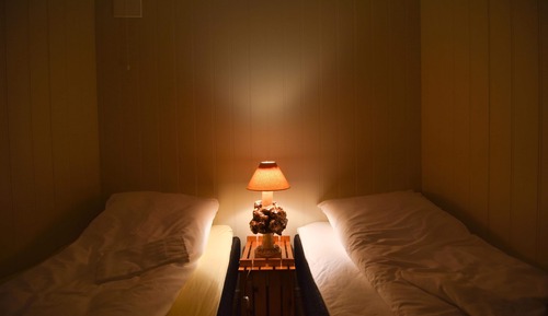 Ferienhütte, 2 Schlafzimmer, eigenes Bad, Meerblick