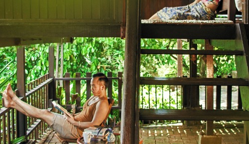 Traditional-Haus, 1 Doppelbett, Küche (Tembusu)
