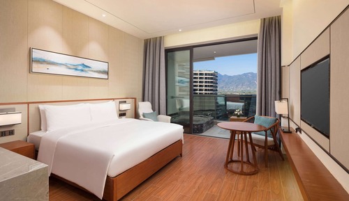 Deluxe-Zimmer, 1 King-Bett, Raucher (Hot Spring View)