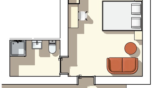 Familien-Zweibettzimmer, Bergblick