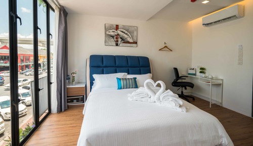 Familien-Suite, 2 Queen-Betten, Stadtblick