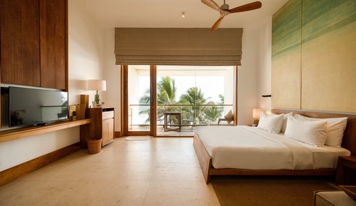 Deluxe-Doppelzimmer, 1 King-Bett, Balkon, Meerblick