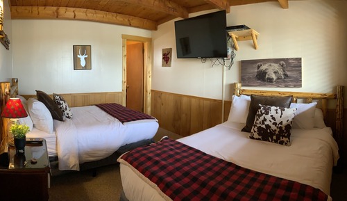 Economy-Zimmer, 2 Doppelbetten, Annex