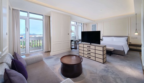 Premium-Zimmer, 1 King-Bett, Meerblick