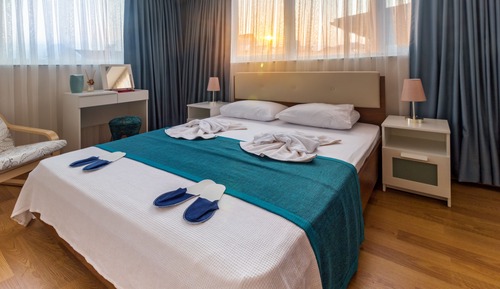 Panoramic-Vierbettzimmer, 1 Queen-Bett, Nichtraucher, Meerseite