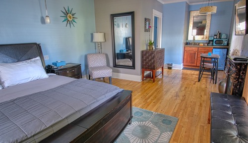 Luxury-Zimmer, 1 King-Bett, Kamin