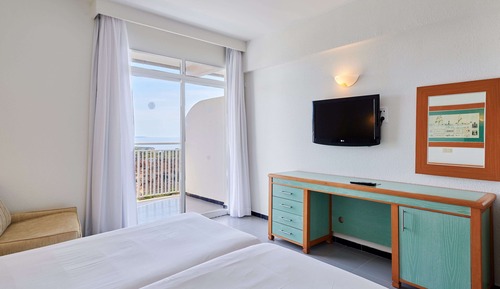 Doppelzimmer zur Einzelnutzung, Balkon, Meerblick