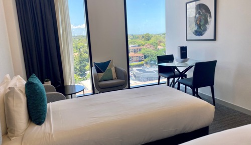 Deluxe-Doppel- oder -Zweibettzimmer, Bergblick