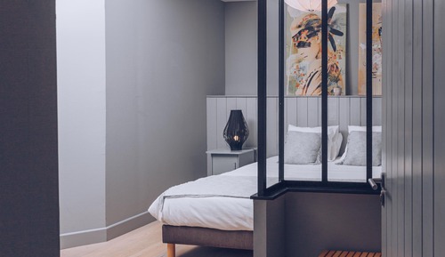 Superior-Doppel- oder -Zweibettzimmer, eigenes Bad, Gartenblick (Chambre Plumes)
