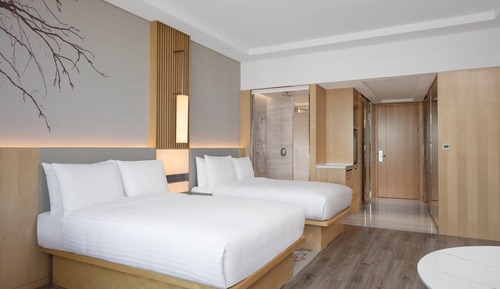 Executive-Zimmer, 2 Doppelbetten, Stadtblick