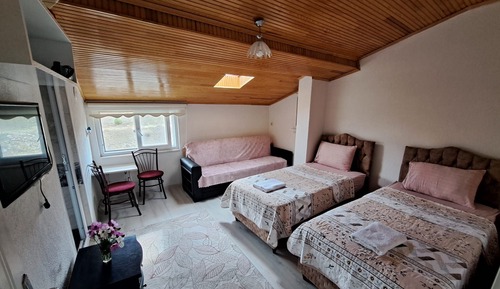 Classic Uc Kisilik Oda Cam Tavanli