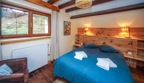 Comfort-Doppel- oder -Zweibettzimmer, mit Bad, Bergblick (3 épis gites de france)