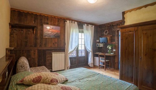Doppel- oder Zweibettzimmer, Balkon, Talblick