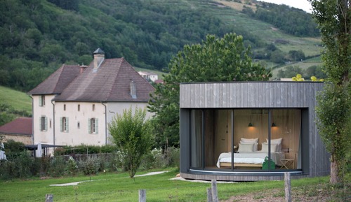 Luxury-Ferienhütte, Hügelblick