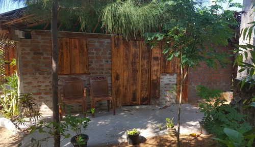 Familien-Dreibettzimmer, Gartenblick