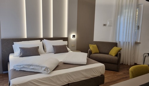 Deluxe-Doppel- oder -Zweibettzimmer, 1 Schlafzimmer, Terrasse, Seeblick