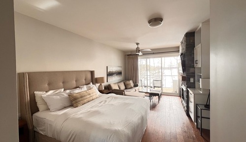 Premium-Studio, 1 Queen-Bett, Seeblick