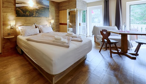 Deluxe-Doppelzimmer, Sauna, Bergblick