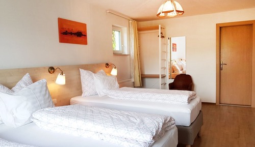 Dreibettzimmer, Bergblick