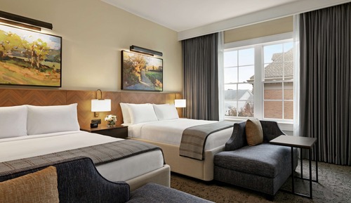 Zimmer, 2 Queen-Betten, barrierefrei (Hearing)