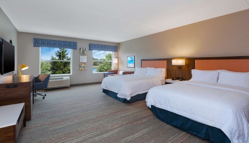 Zimmer, 2 Queen-Betten, barrierefrei (Hearing)