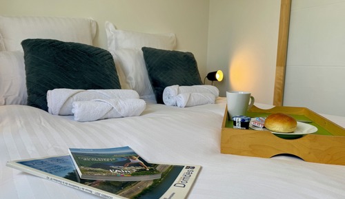 Superior-Doppel- oder -Zweibettzimmer, eigenes Bad, Stadtblick (Bugey)
