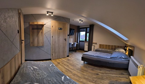 Standard-Dreibettzimmer, 3 Einzelbetten, Gartenblick