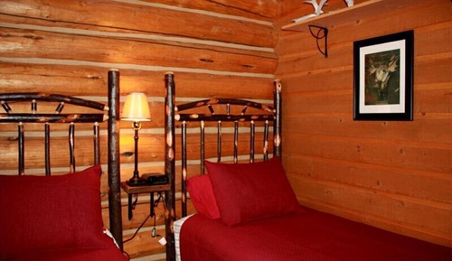 Traditional-Ferienhütte, Bergblick