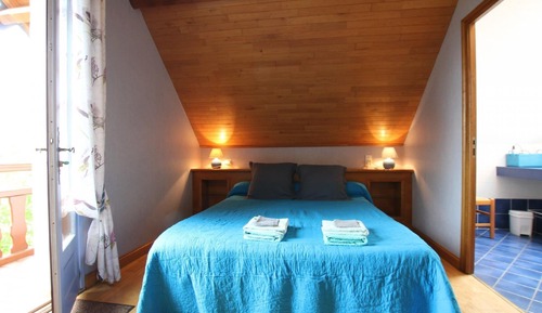 Doppelzimmer, Bergblick (Bleue)